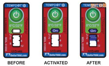 麗江溫度指示標簽 累計上升時間/溫度的標簽