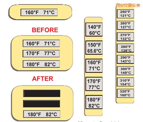 西安溫度指示標(biāo)簽 高溫ThermoLabel標(biāo)簽